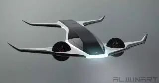 Alwinart (Sagstuen) Tesla eVTOL Concept · 来源页主图